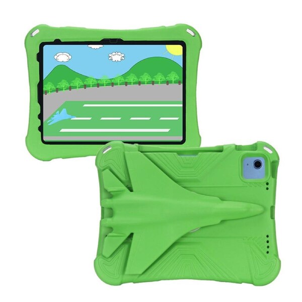 Nevenka EVA Tablet Case with Rotatable Airplane-Shaped Stand Shockproof Case for iPad10 10.9 Inch 2022-Green