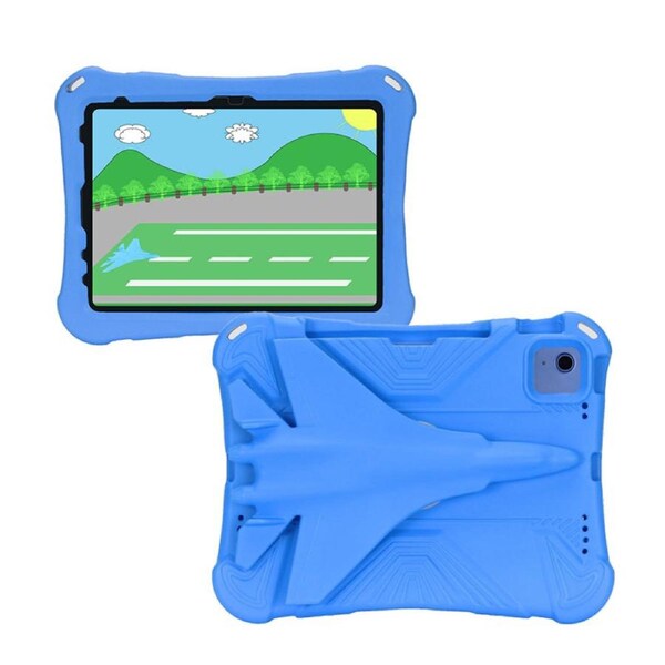 Nevenka EVA Tablet Case with Rotatable Airplane-Shaped Stand Shockproof Case for iPad10 10.9 Inch 2022-Blue