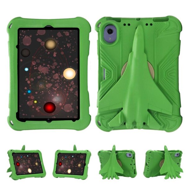 Nevenka EVA Tablet Case with Rotatable Airplane-Shaped Stand Shockproof Case for iPad mini 6/5/4/3/2/1-Green