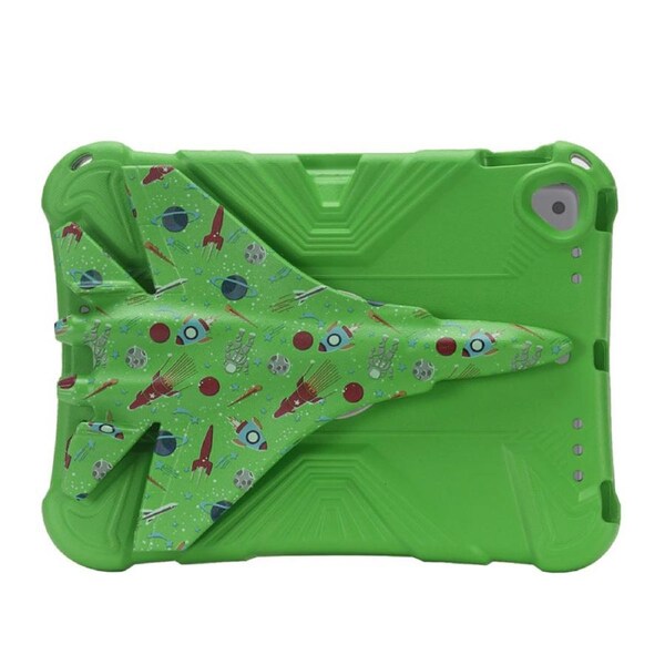 Nevenka EVA Tablet Case with Rotatable Airplane-Shaped Stand Colorful Shockproof Case for iPad 9.7inch 2017/2018-Green