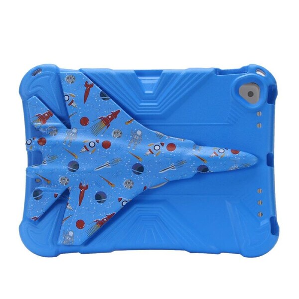 Nevenka EVA Tablet Case with Rotatable Airplane-Shaped Stand Colorful Shockproof Case for iPad 9.7inch 2017/2018-Blue