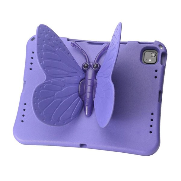 Nevenka EVA Tablet Case with Rotatable Butterfly-Shaped Stand Shockproof Casefor iPad Pro13 Air13-Purple