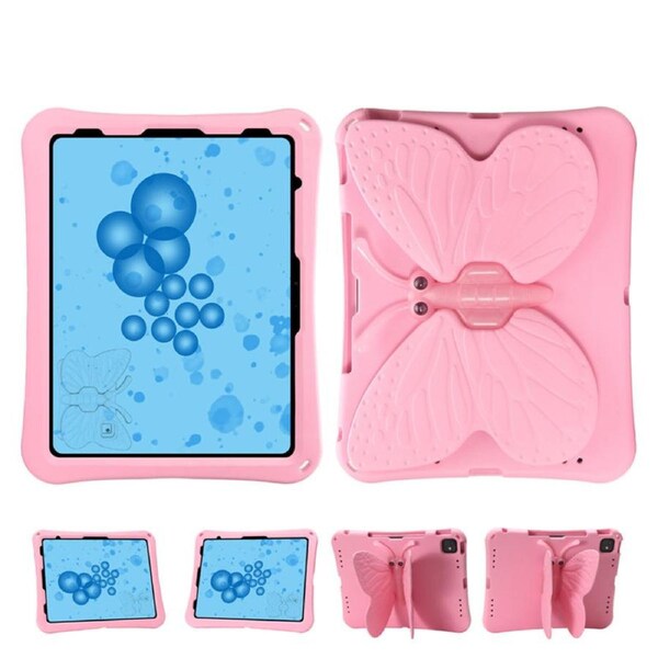 Nevenka EVA Tablet Case with Rotatable Butterfly-Shaped Stand Shockproof Casefor iPad Pro13 Air13-Pink