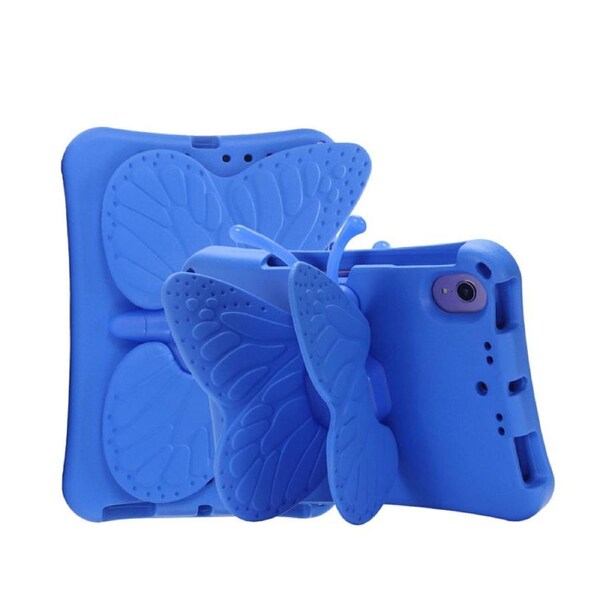 Nevenka EVA Tablet Case with Rotatable Butterfly-Shaped Stand Shockproof Casefor iPad mini 6/5/4/3/2/1-Blue