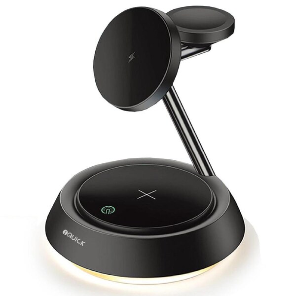 iQuick Twig 2 Multi Functions Wireless Charger with LED Ambient Light - Black