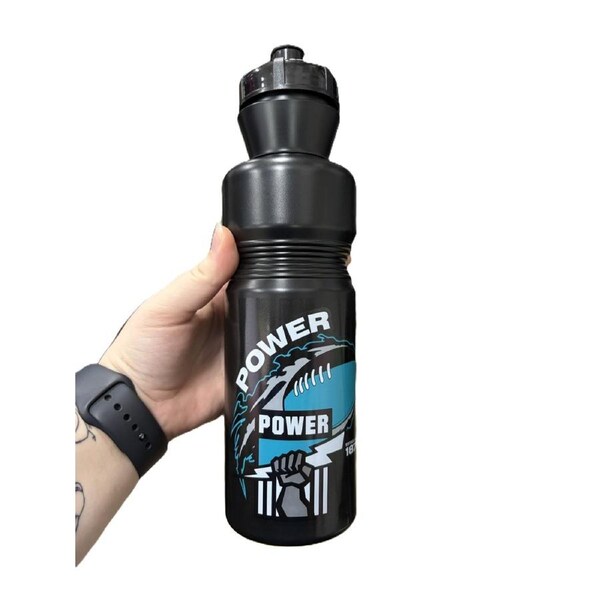 AFL Plastic Fire Ball Water Bottle - Port Adelaide Power - Team Logo
