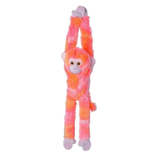 Wild Republic Hanging Multi Vibe Pink Monkey 20"