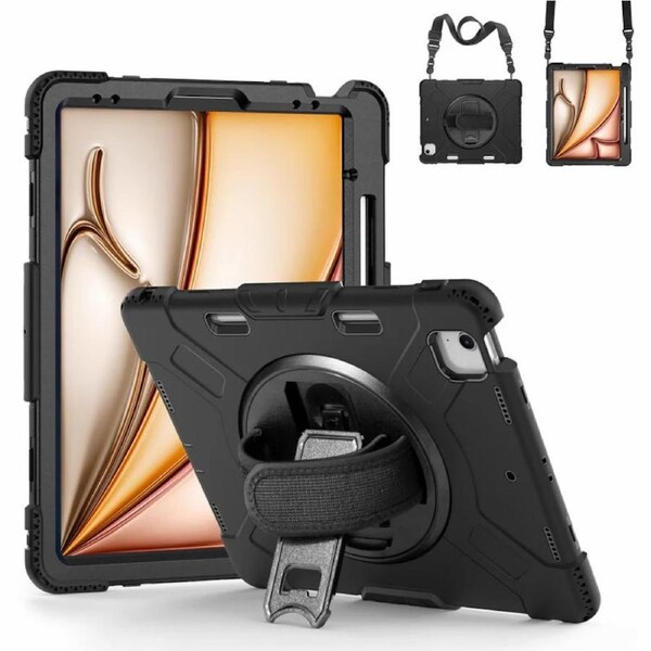 Tough On iPad Air 13" 2024 Case Rugged Protection Black