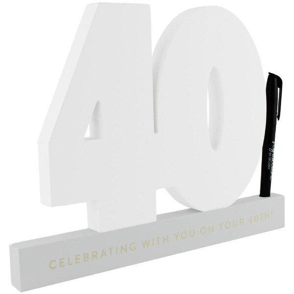 40th Birthday Signature Number