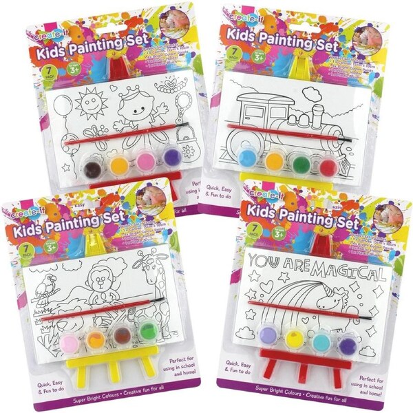 Mini Colour Your Own Canvas Assorted