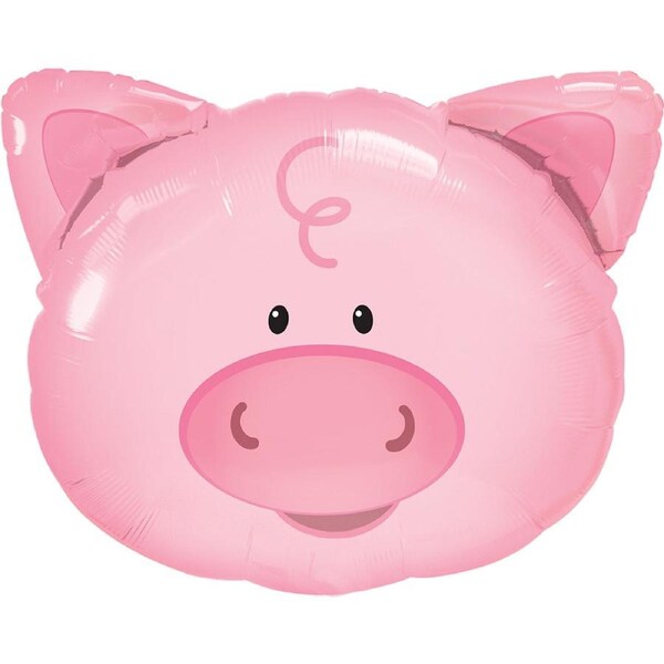 Playful Pig Supershape Helium Balloon 76cm