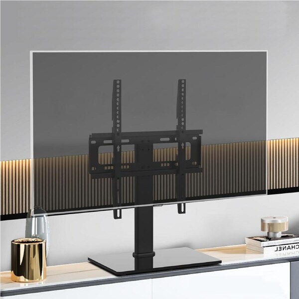 Advwin Universal TV Stand Mount with Bracket for 37"-55" Various Vesa Table Top Desktop Black