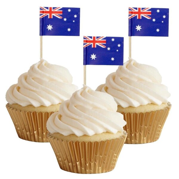 Australian Flag Picks (Pack of 50)