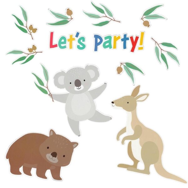 Australian Bush Buddies Cutout Wall Decorations (Pack of 12)