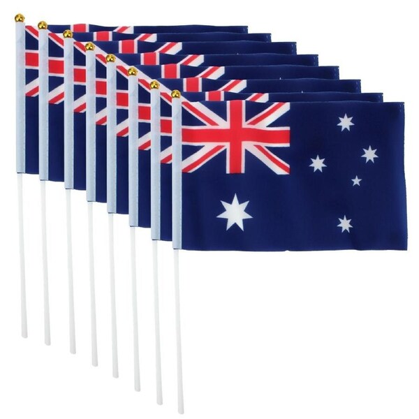 Australian Flags 14cm x 21cm (Pack of 8)