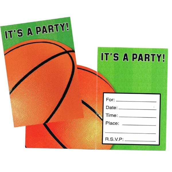 Basketball Invitations (Pack of 8)