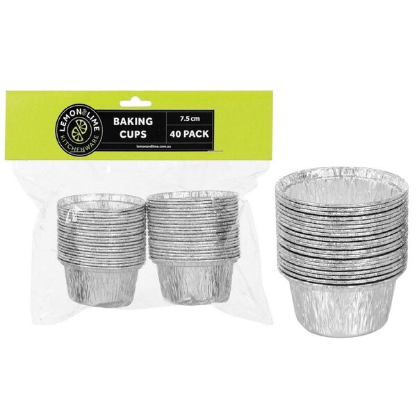Round Foil Baking Cups 7.5cm (Pack of 40)