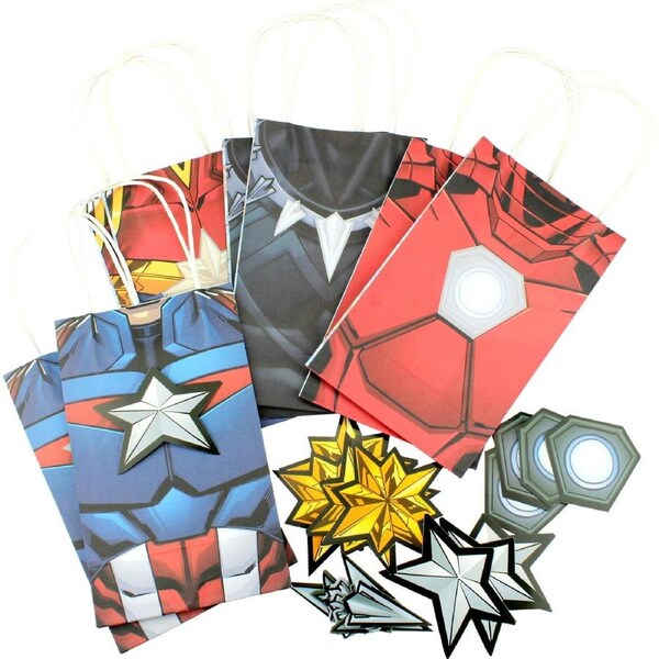 Marvel Avengers Powers Unite Paper Gift Bags (Pack of 8)