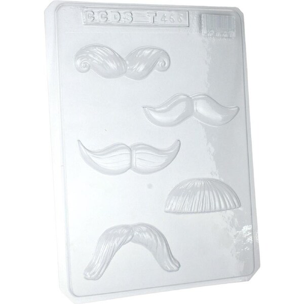 Moustache Plastic Chocolate Moulds (1 Sheet)