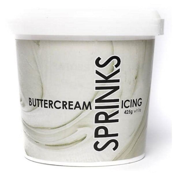 Sprinks White Buttercream Icing (425g Tub)