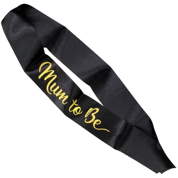 Mum to Be Black Sash