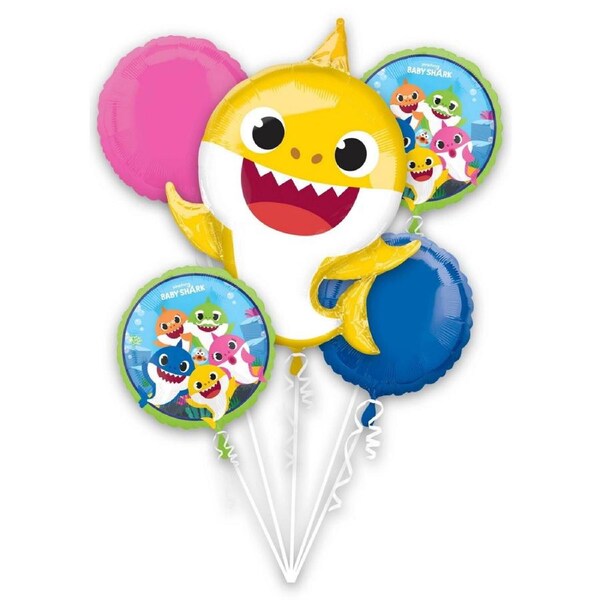 Baby Shark Helium Balloon Bouquet