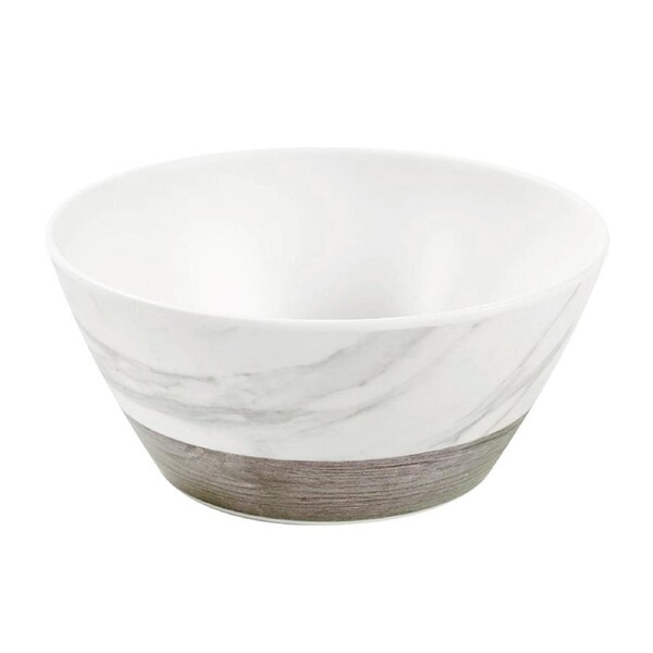 Endwood Marble Grain Round Melamine Serving Bowl 15cm