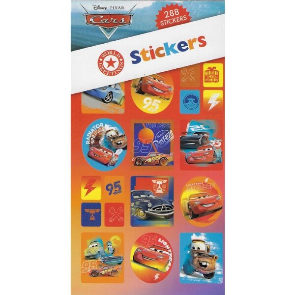 Cars Sticker Book (12 Sheets)