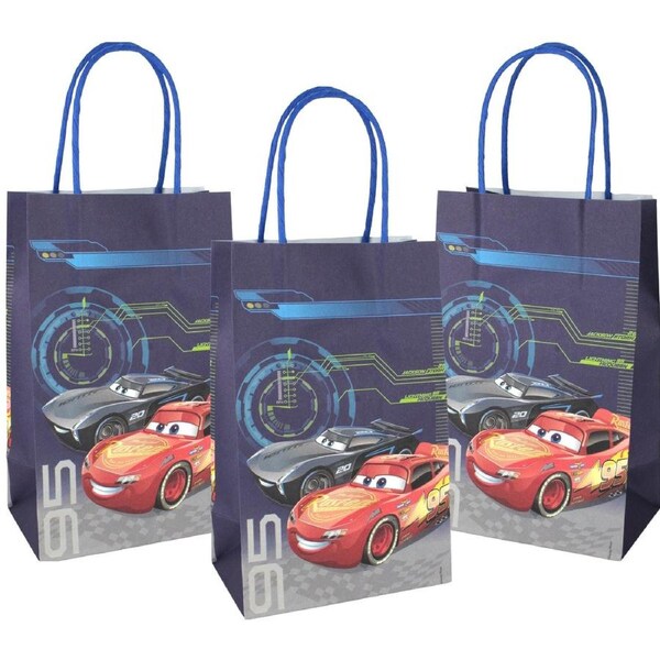Cars 3 Paper Gift Bags (Pack of 8)