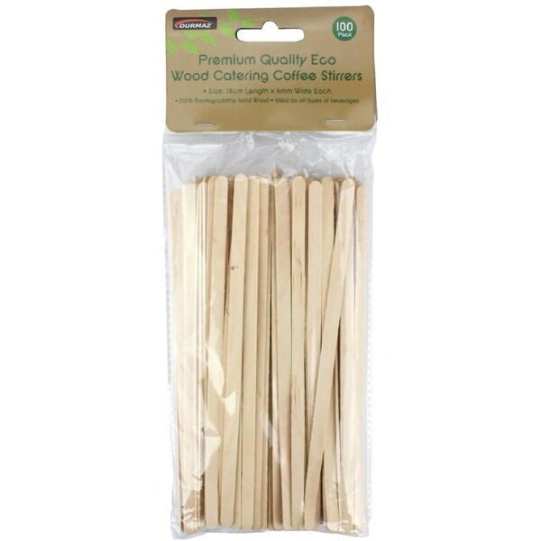 Wooden Coffee Stirrers (Pack of 100)