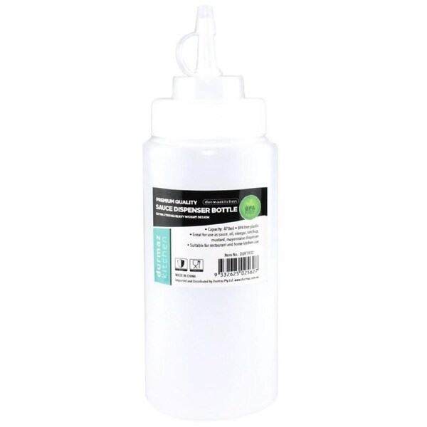 Clear Plastic Sauce Bottle 470ml