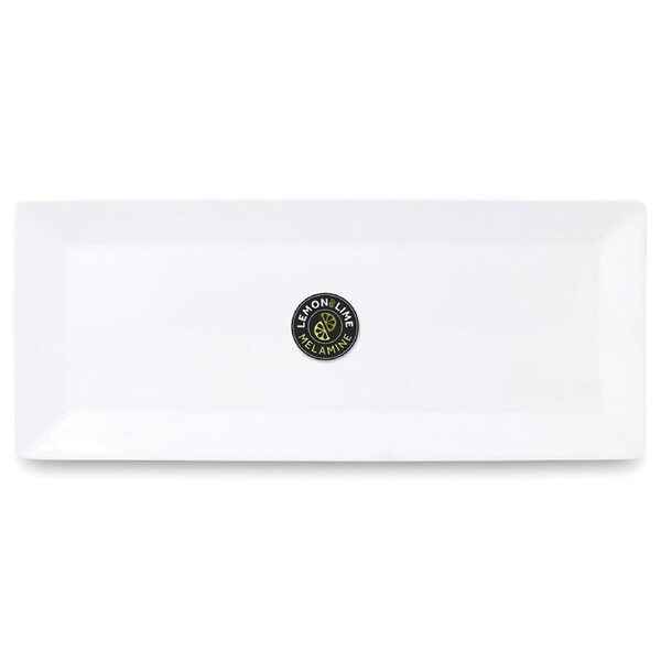 White Rectangular Melamine Platter 49cm x 20cm