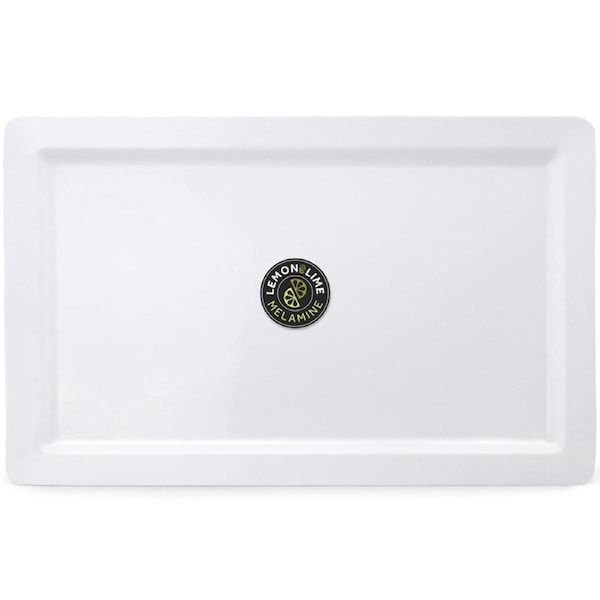 White Rectangular Melamine Platter 48.5cm x 30cm