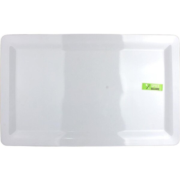 White Rectangular Melamine Platter 48.5cm x 30cm