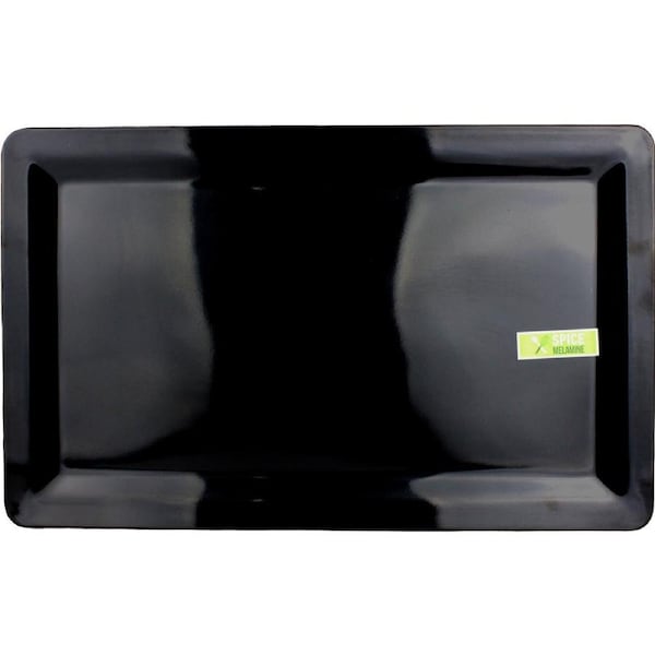 Black Rectangular Melamine Platter 48cm x 30cm