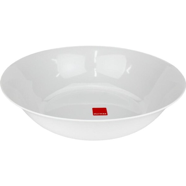 White Round Melamine Serving Bowl 35cm