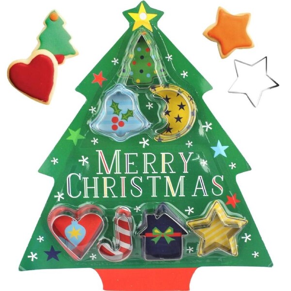 Christmas Shapes Cookie Cutter Gift Set (7 pieces)