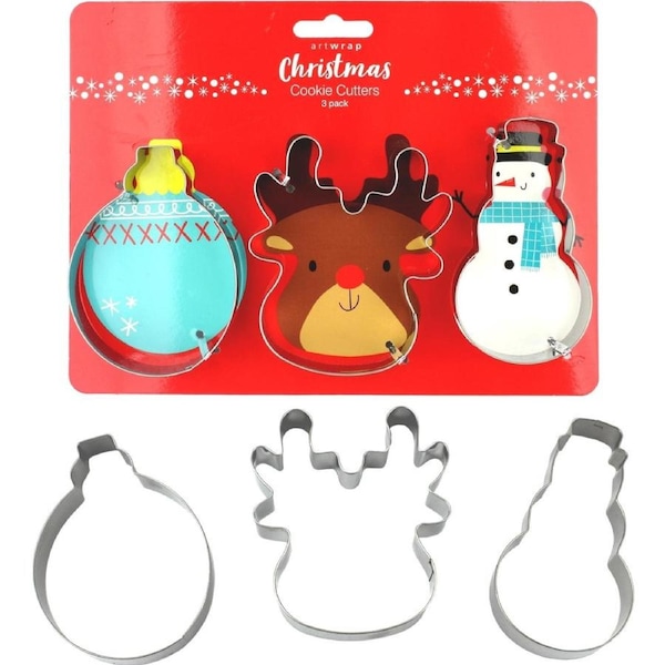 Christmas Characters Cookie Cutters (Pack of 3)