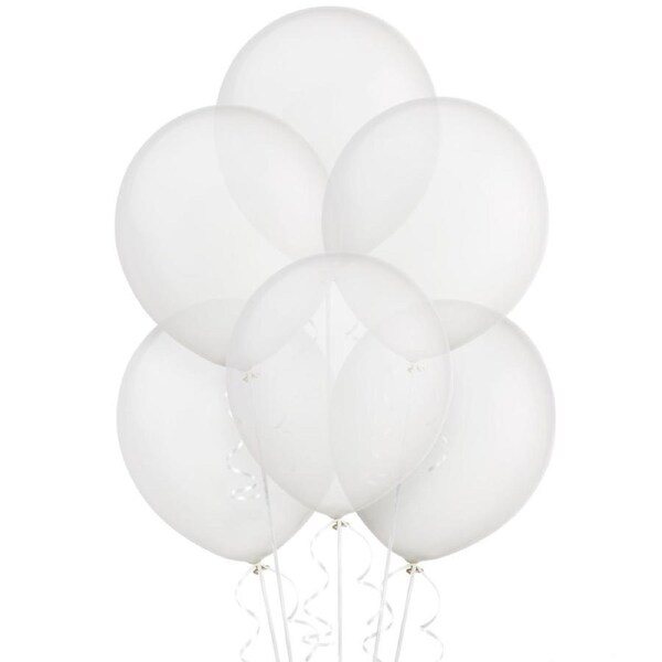 Clear Balloons 30cm Round (Pack of 25)