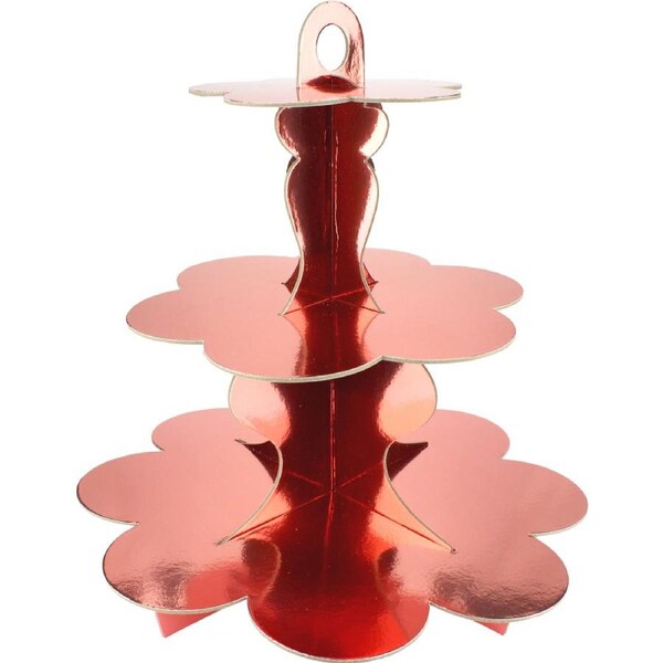 Metallic Rose Gold Cupcake Stand