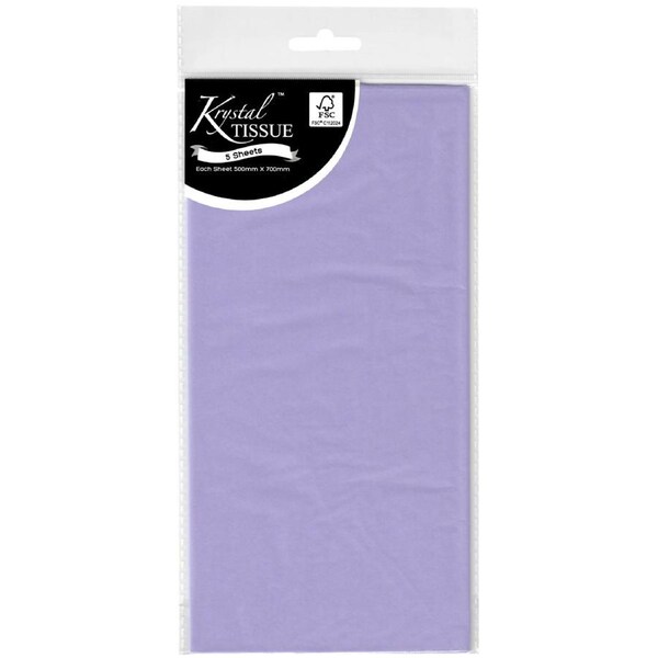 Krystal Lavender Tissue Paper (5 Sheets)