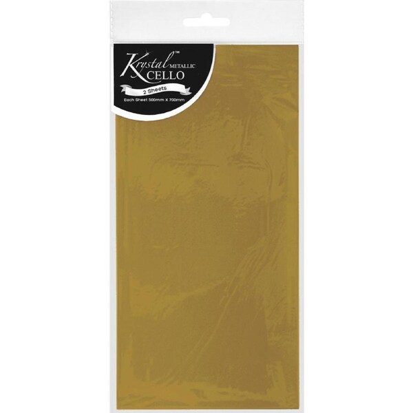 Krystal Yellow Cellophane (2 Sheets)