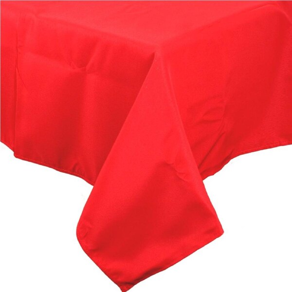 Red Rectangular Fabric Tablecloth 137cm x 243cm