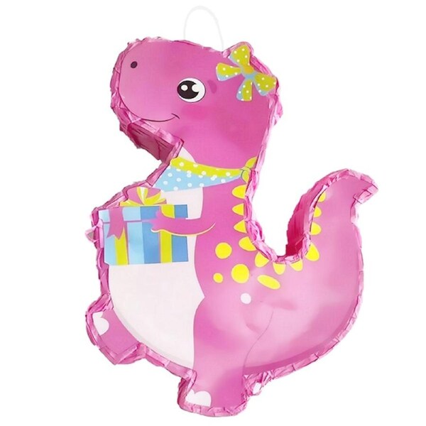 Pink Baby Brontosaurus Dinosaur Pinata