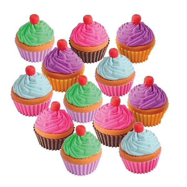 Cupcake Erasers (Pack of 12)