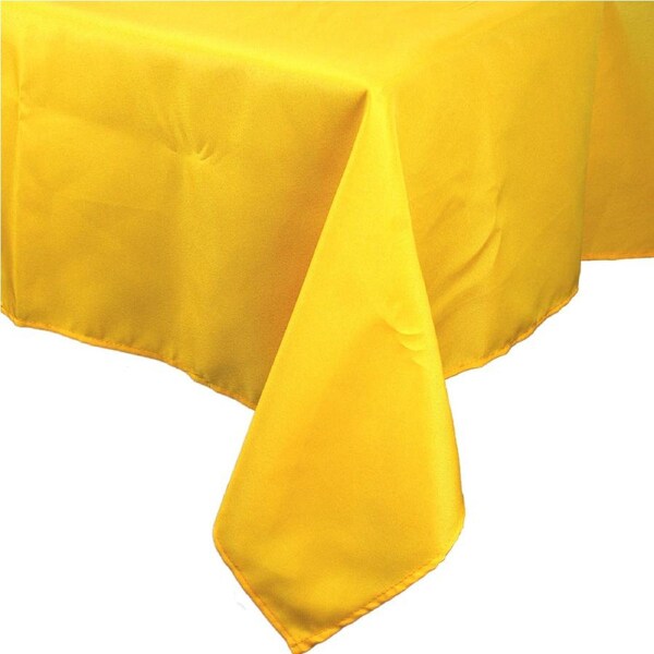 Yellow Rectangular Fabric Tablecloth 137cm x 243cm