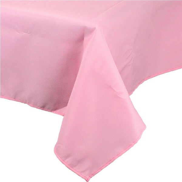 Baby Pink Rectangular Fabric Tablecloth 137cm x 243cm
