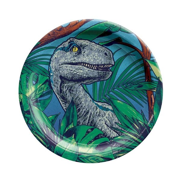 Jurassic Into the Wild Small Paper Plates (Pack of 8)