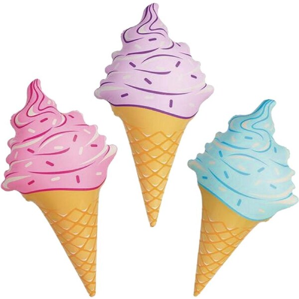 Inflatable Ice Cream Cone 91cm Assorted