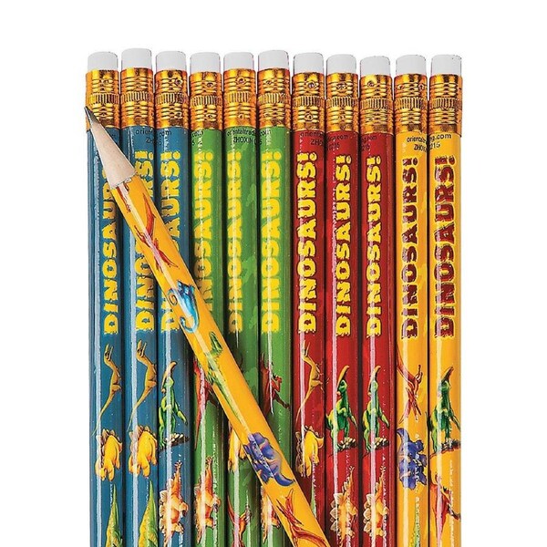 Dinosaur Pencils (Pack of 12)